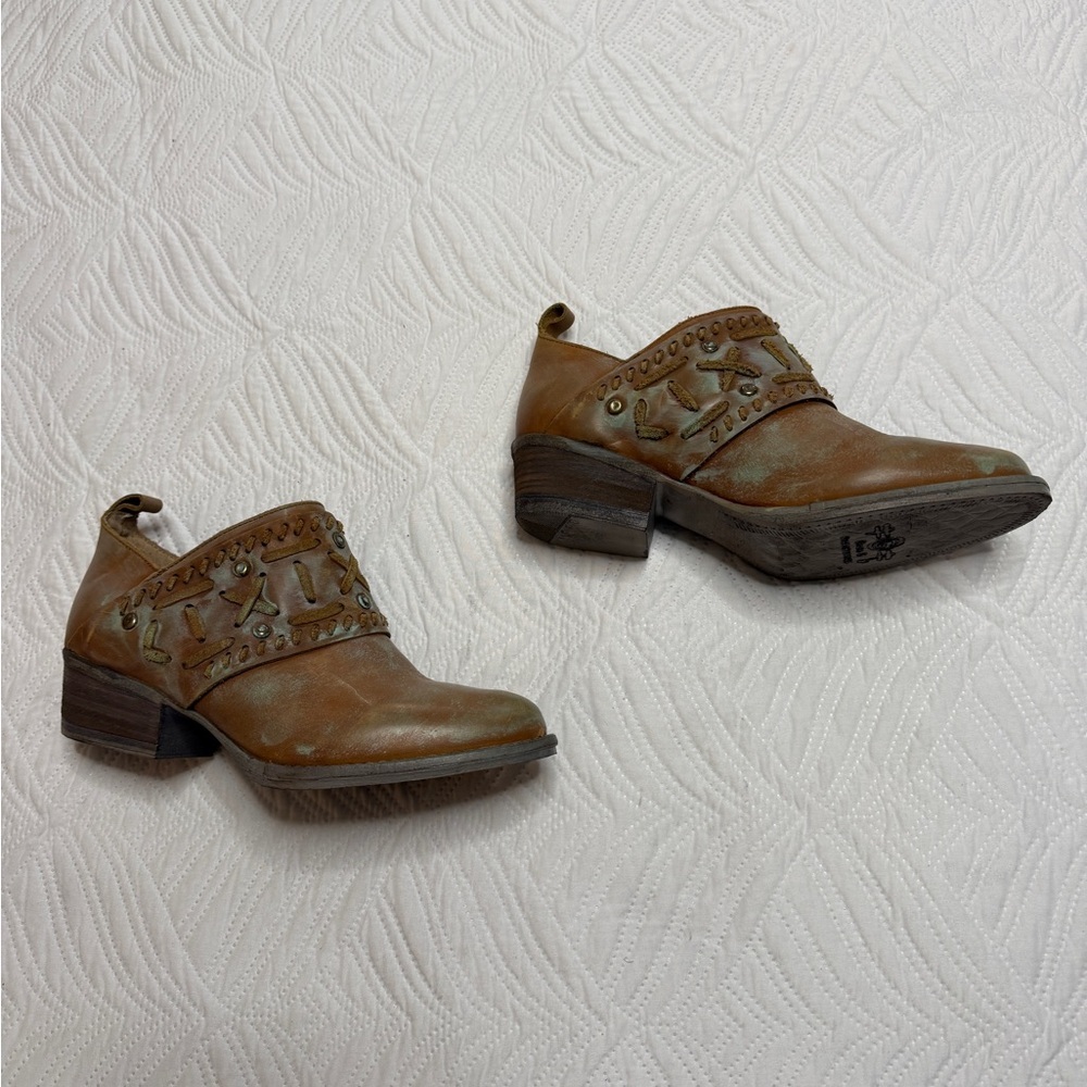 Circle G Women’s Patina Leather Western Ankle Boots. Size 8.5 - Picture 4 of 9